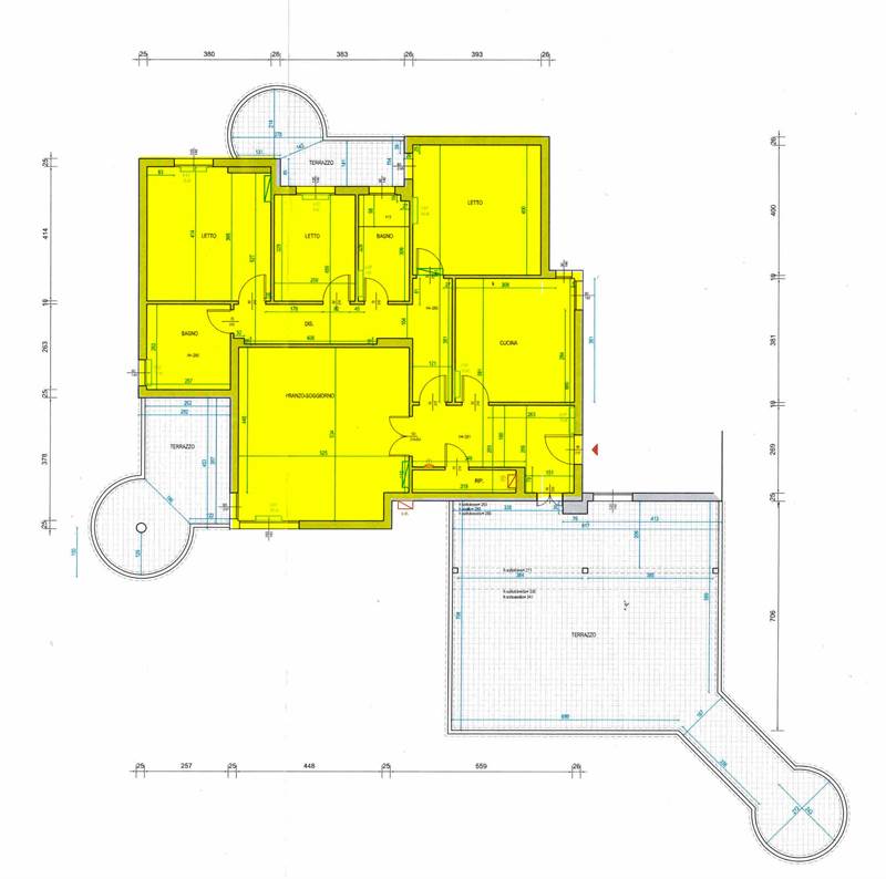 Pianta Quotata Attico