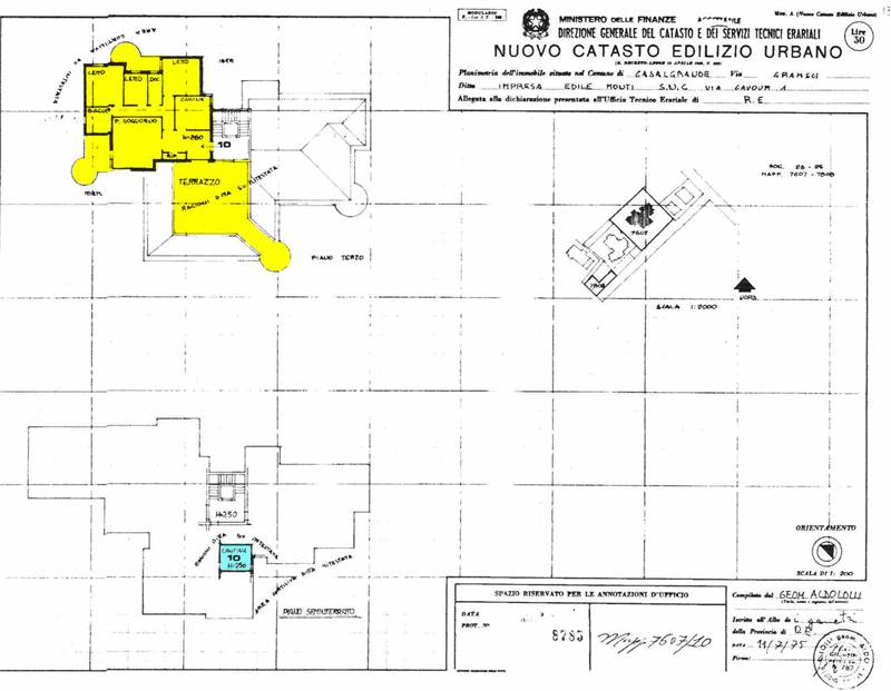 Pianta   Catastale App.to evidenziata